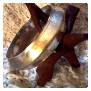 Vintage Hammered Silver Bracelet